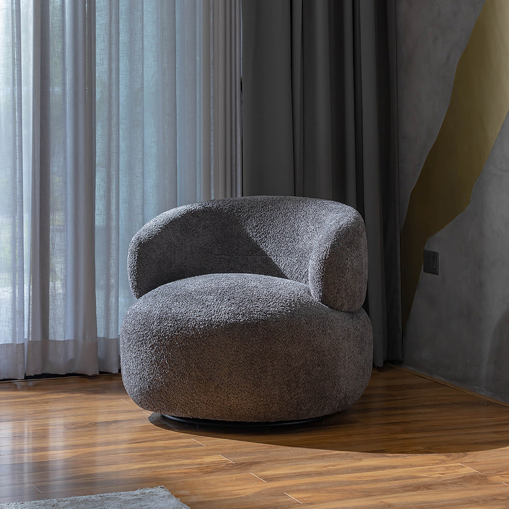 Marshmallow Dew Boucle Sofa - Dark Grey