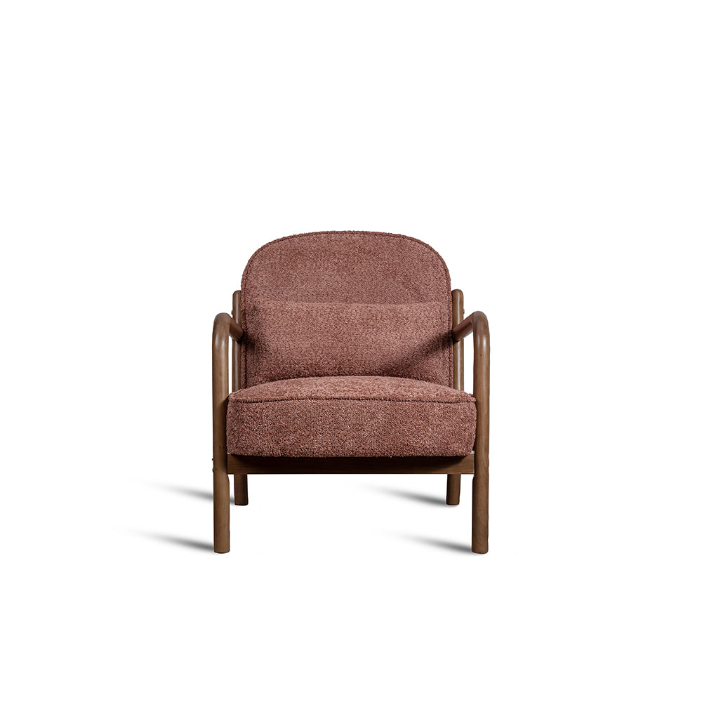 Dew Nostalgia Rubberwood Armchair- Cotton