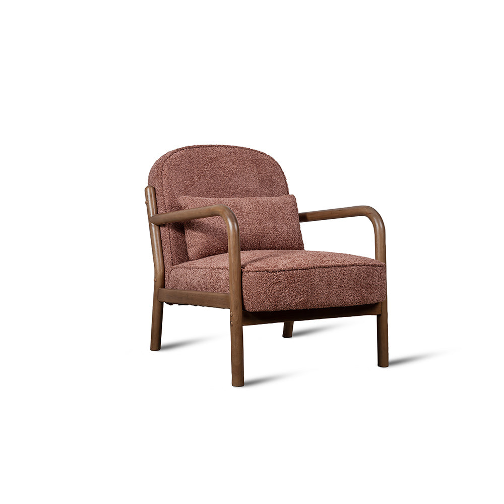 Dew Nostalgia Rubberwood Armchair- Cotton