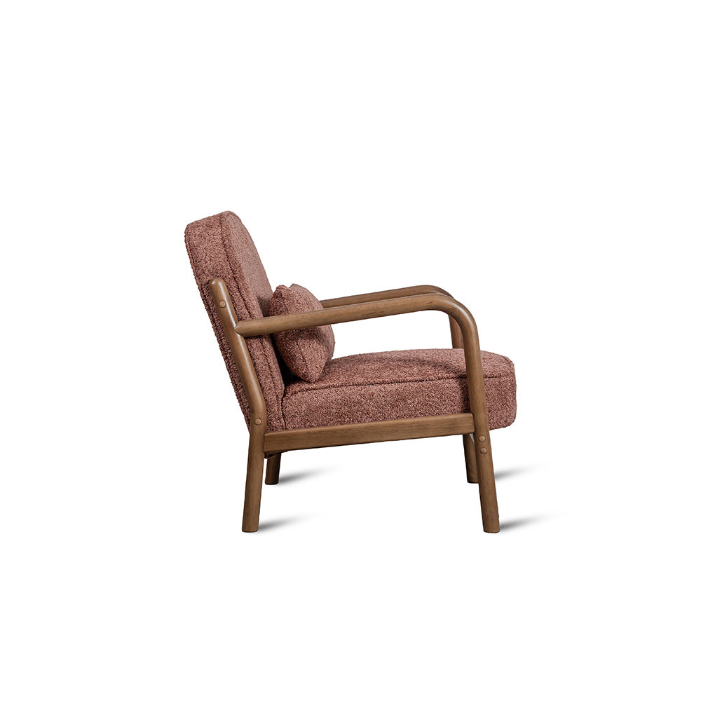 Dew Nostalgia Rubberwood Armchair- Cotton