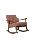 Margaret Rubberwood Rocking Chair- Cotton