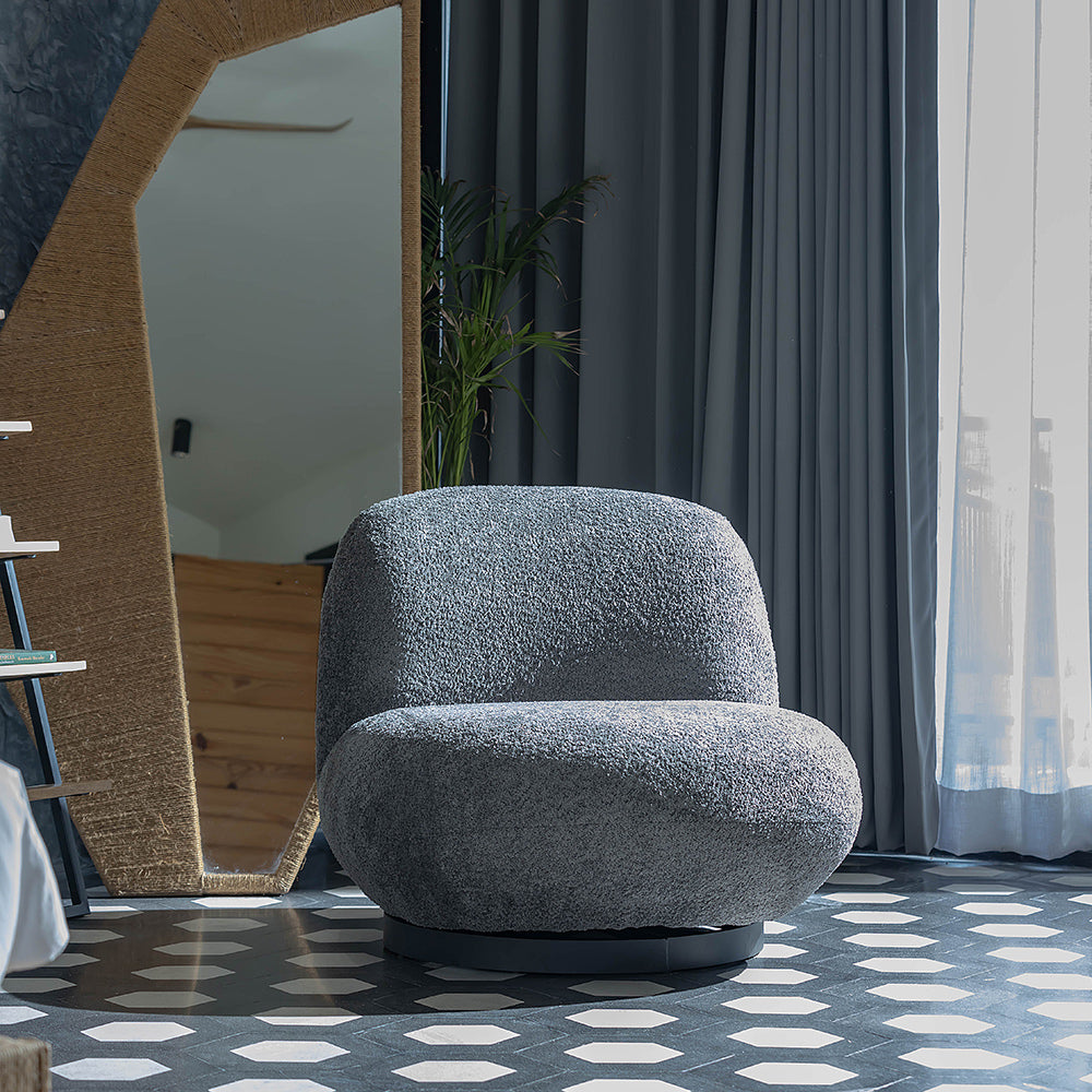 Eden End Swivel Sofa - Dark Grey