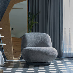 Eden End Swivel Sofa - Dark Grey