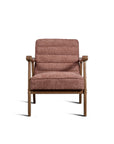 Tulsa Petal Rubberwood Armchair- Cotton