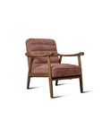 Tulsa Petal Rubberwood Armchair- Cotton