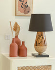 Iron wood Isle Table Lamp