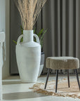 Olive Prestige Iron Stool - Cotton