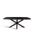 Crispio Wooden Dining Table with Iron