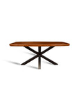 Crispio Wooden Dining Table with Iron