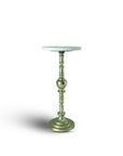 Snowflake Marble Side Table with Aluminium