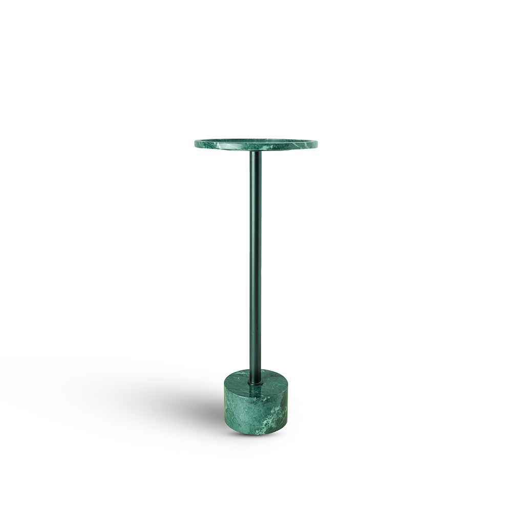 Viver Round Green Marble Drink Table