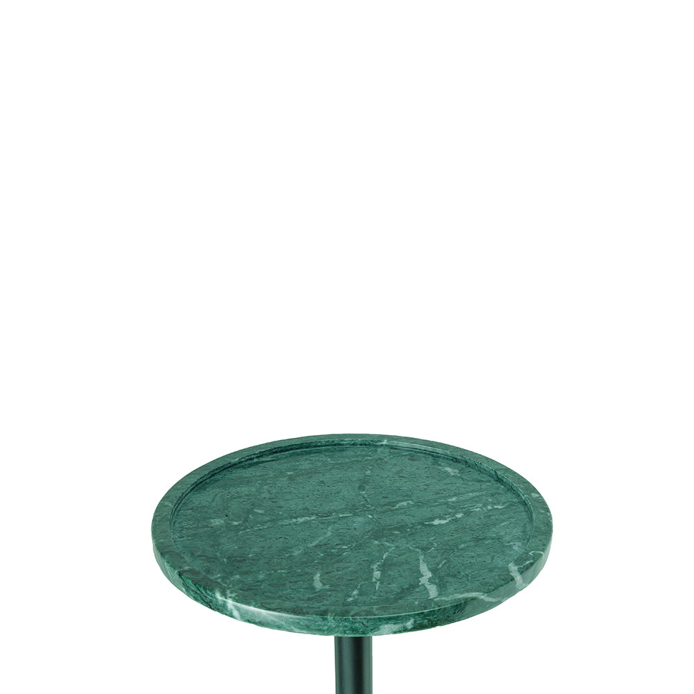 Viver Round Green Marble Drink Table