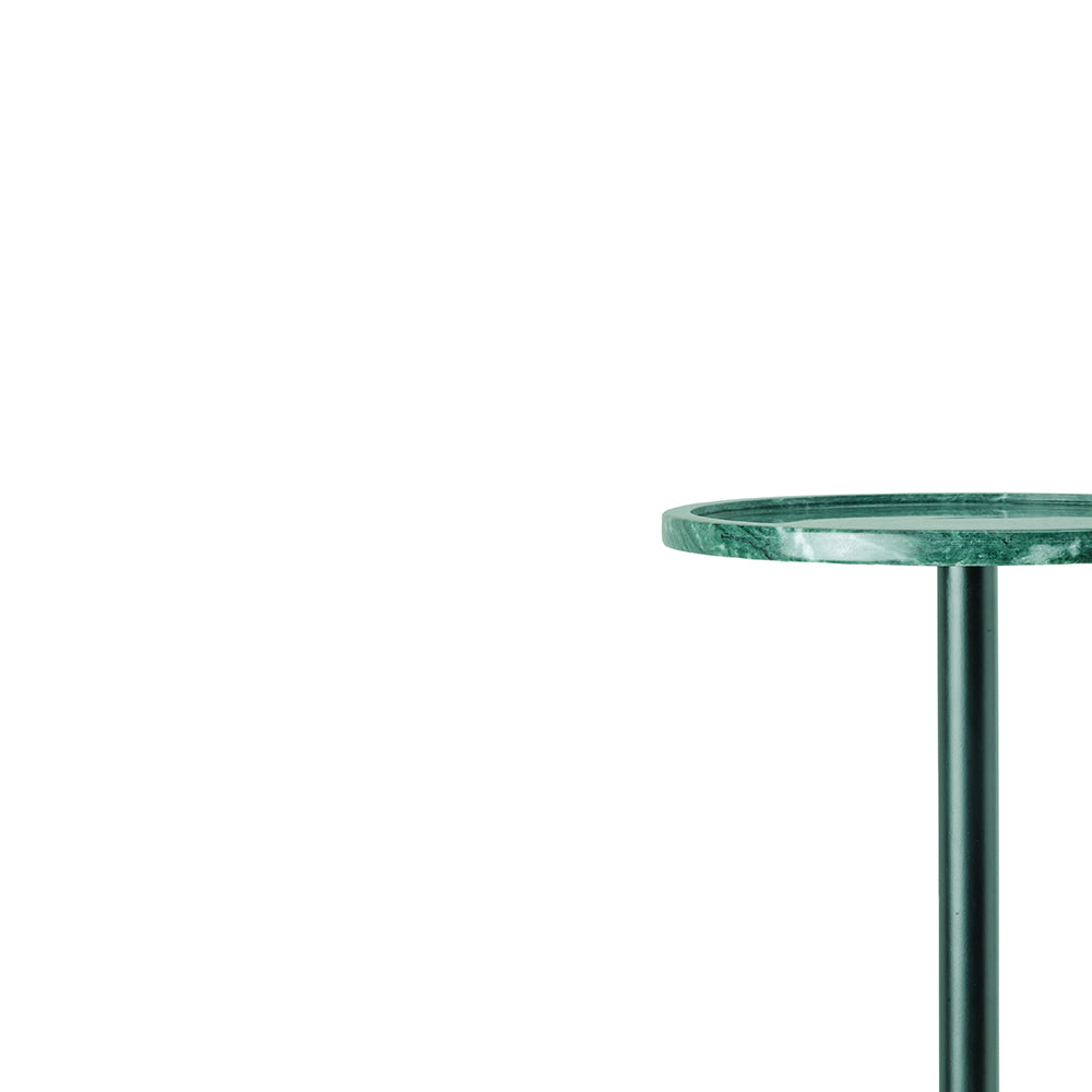 Viver Round Green Marble Drink Table