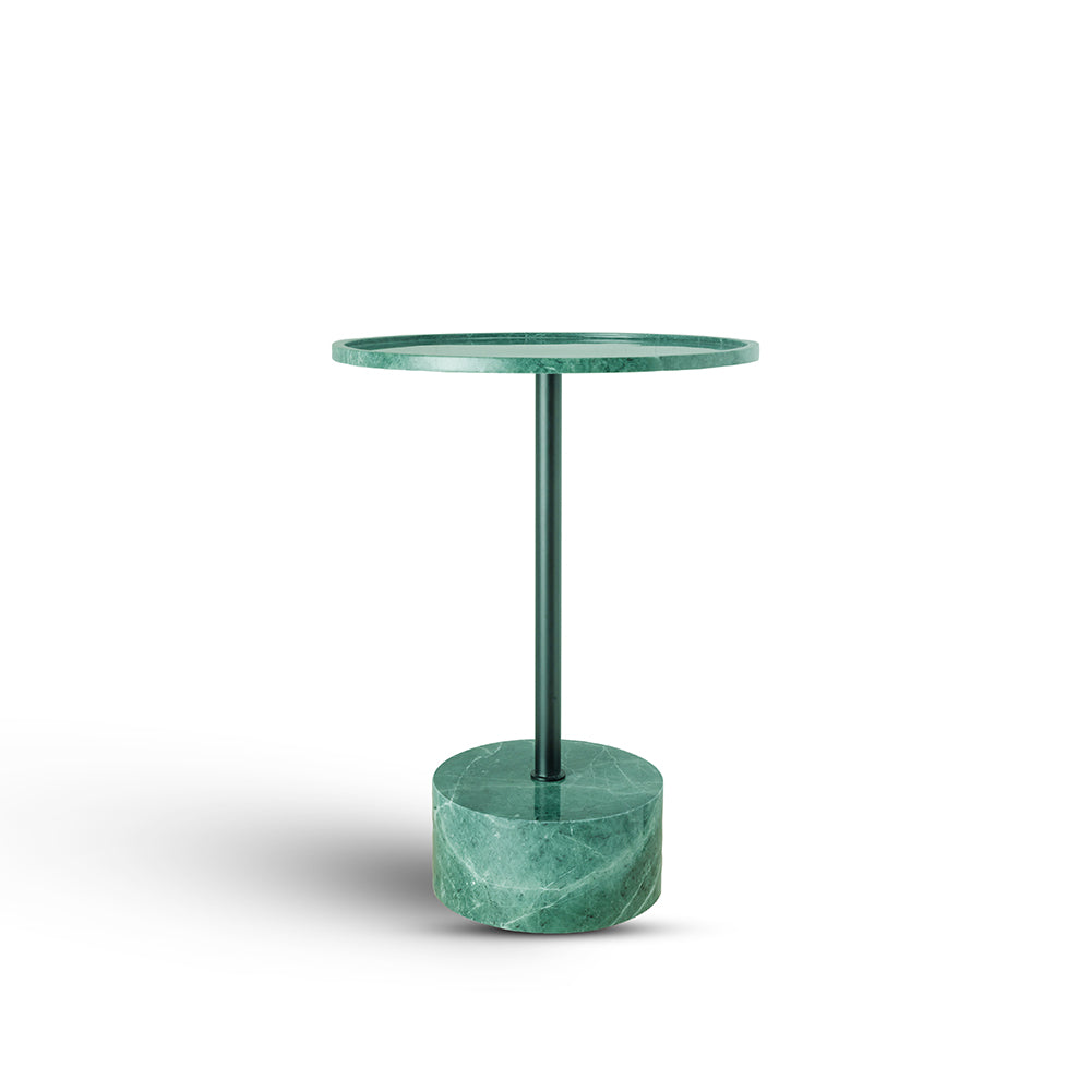 Viver Round Green Marble Drink Table