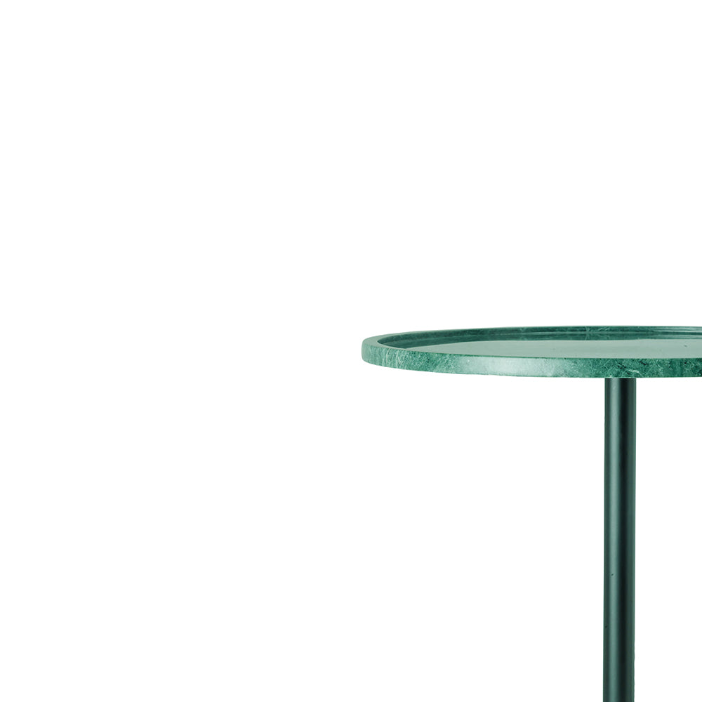 Viver Round Green Marble Drink Table