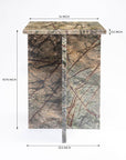 Issa Butterscotch Marble Accent Table