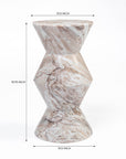 Murd Butterscotch Marble Accent Table