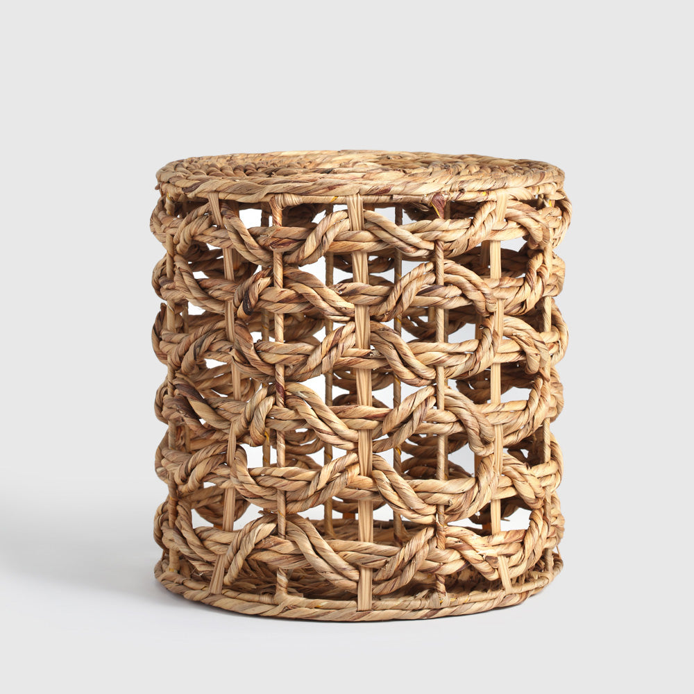 Lavander Woven Pouf