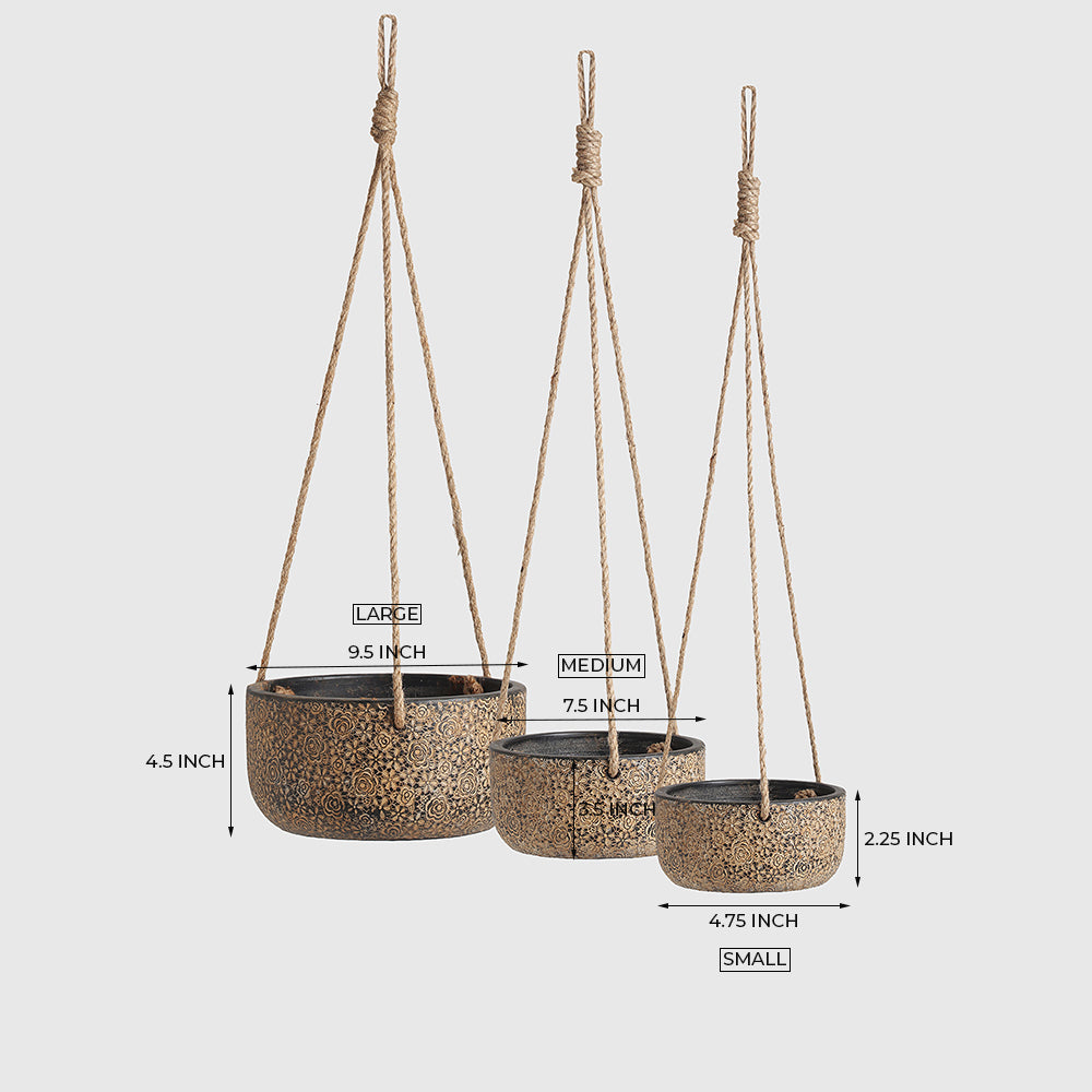 Gelya Hanging Pot set of 3