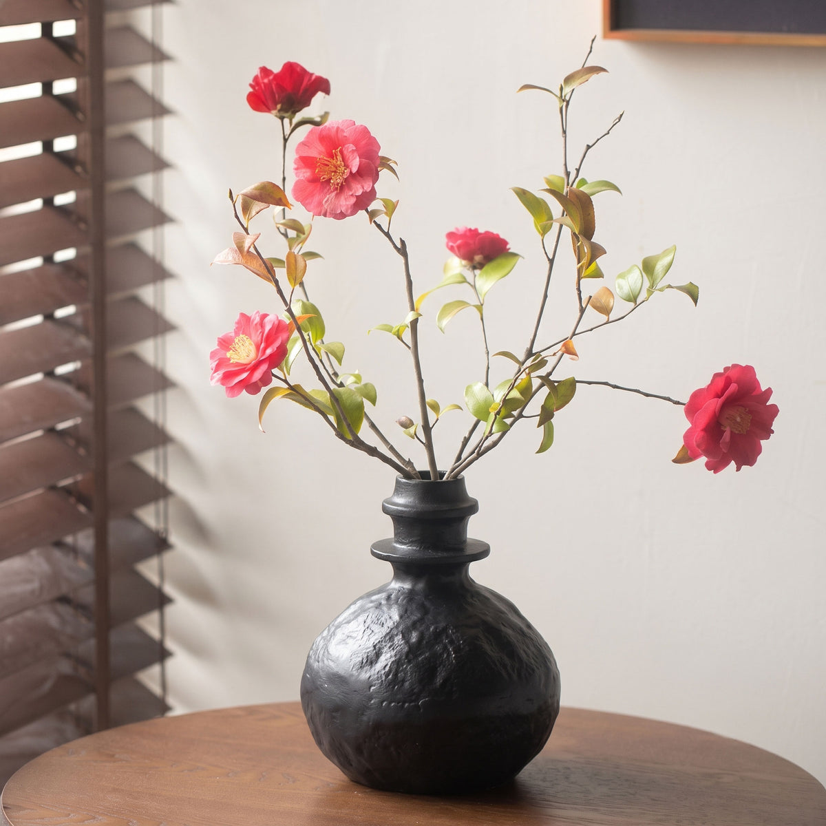 Deffi Black Aluminium Table Vase