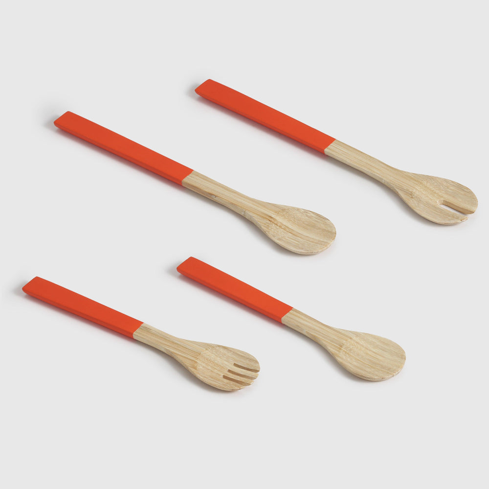 Luna Spun Serves set of 4 Orange - Living Shapes