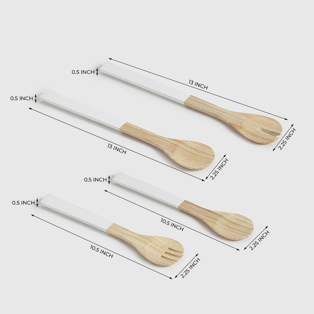 Luna Spun Serves set of 4 White - Set of 4 White