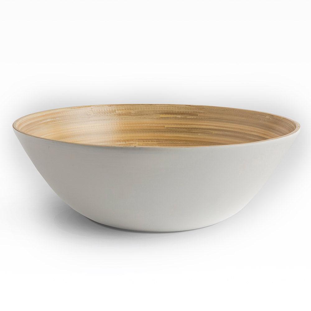 Venus Bamboo Bowls White set of 3 - Living Shapes