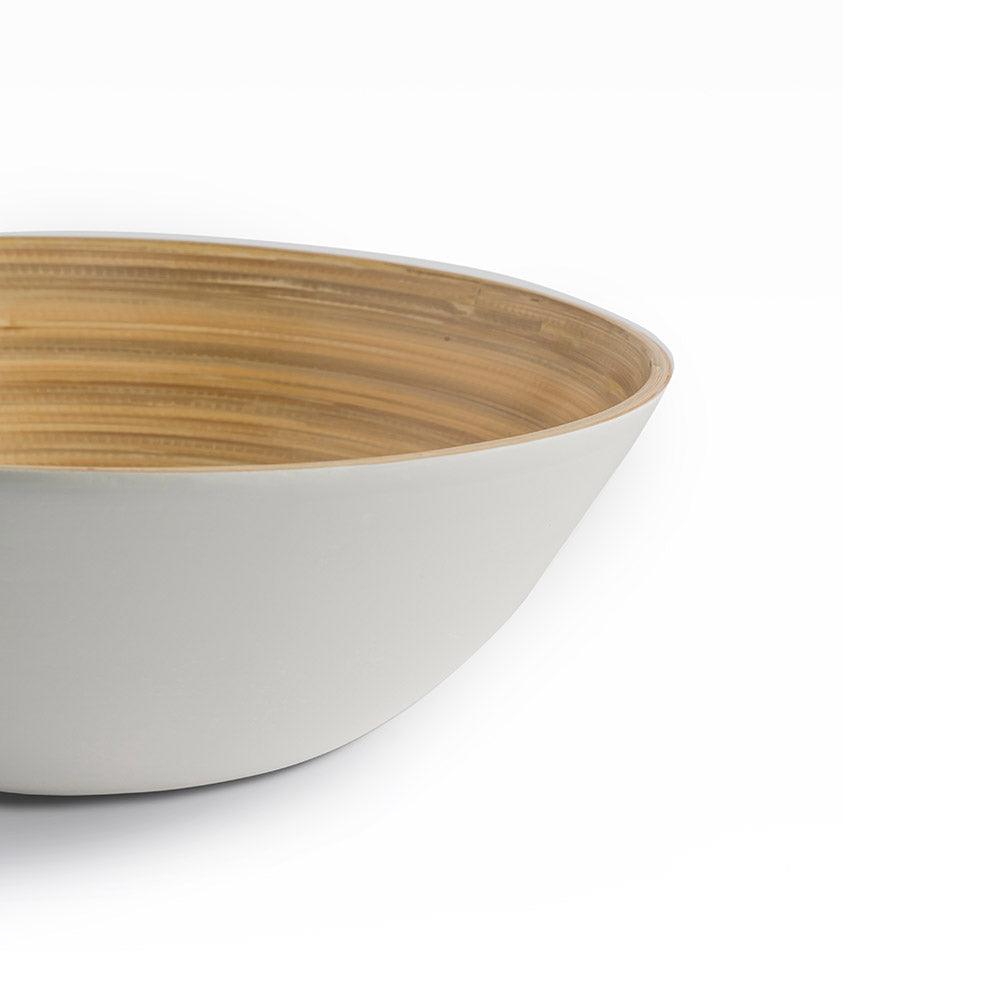 Venus Bamboo Bowls White set of 3 - Living Shapes