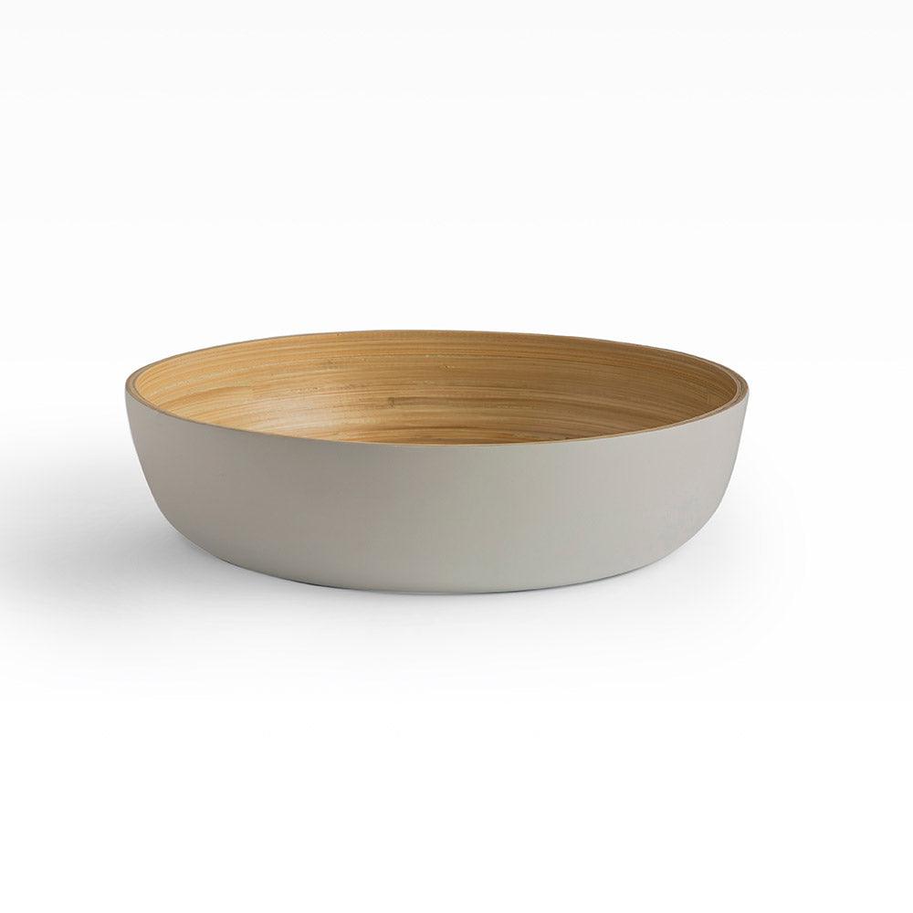 Sahaya Bamboo Bowls White set of 3 - Living Shapes