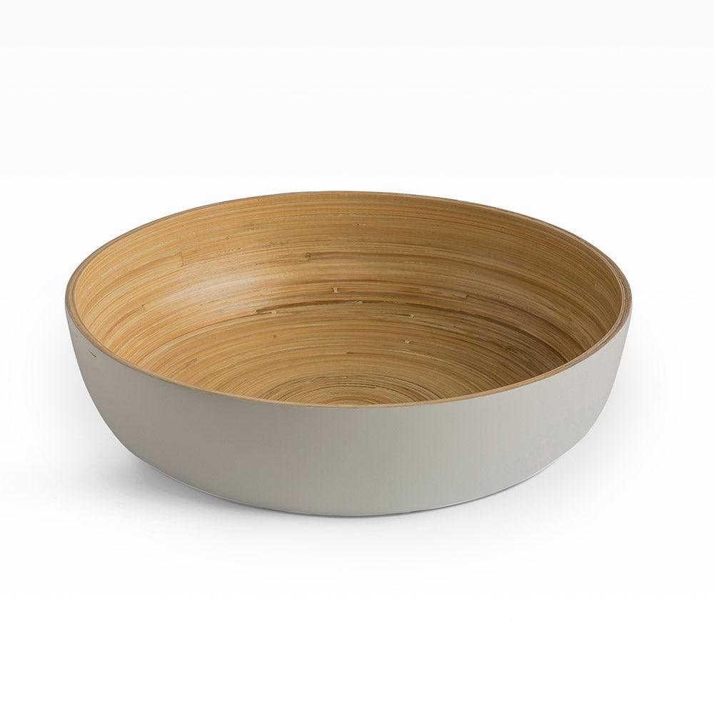 Sahaya Bamboo Bowls White set of 3 - Living Shapes