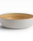 Shekaina Bamboo Bowls White set of 3 - Living Shapes