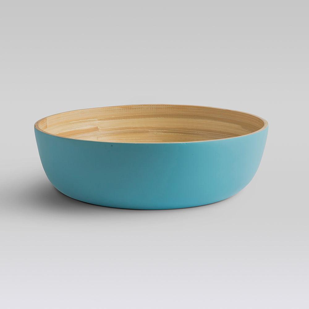 Shekaina Bamboo Bowls Blue set of 3 - Living Shapes