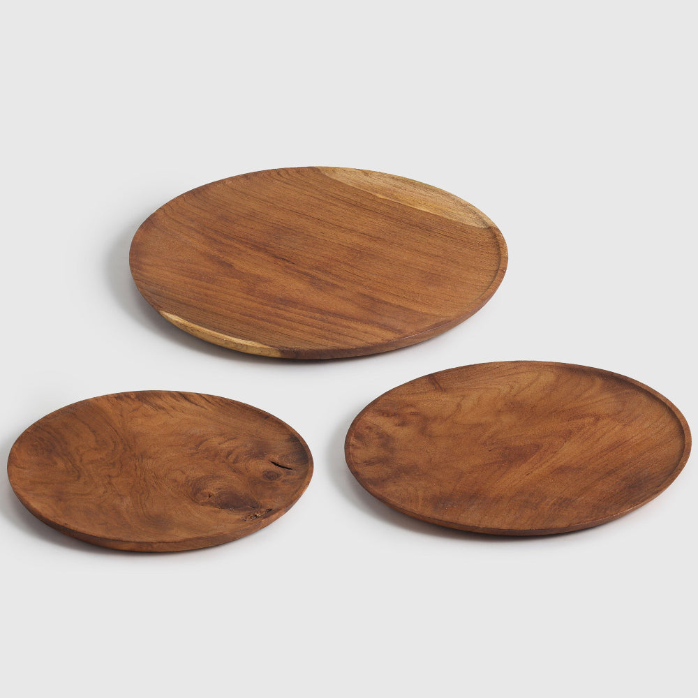 Mosaic Wood Plates set of 3 - Living Shapes