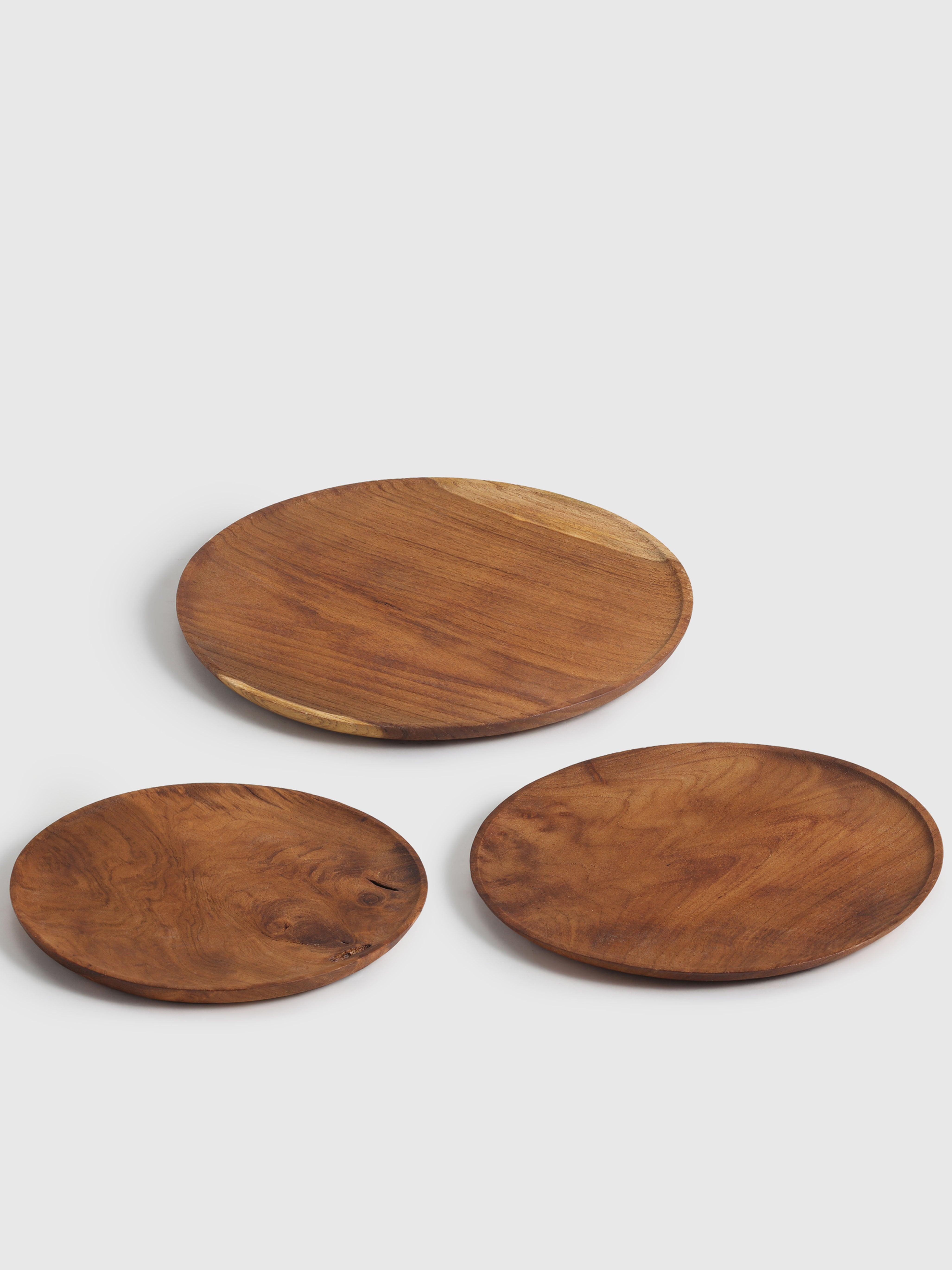 Mosaic Wood Plates set of 3 - Living Shapes