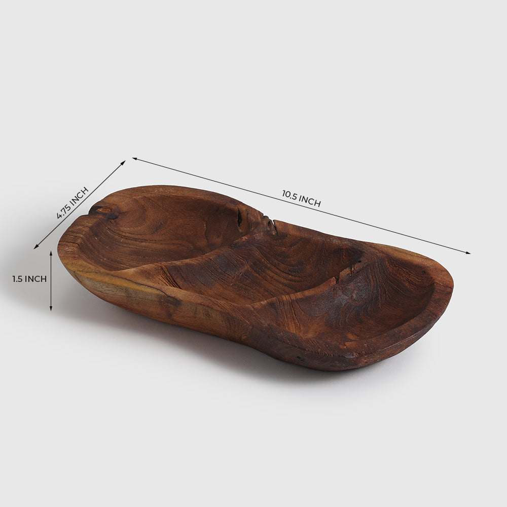 90's Oval Platter Wood
