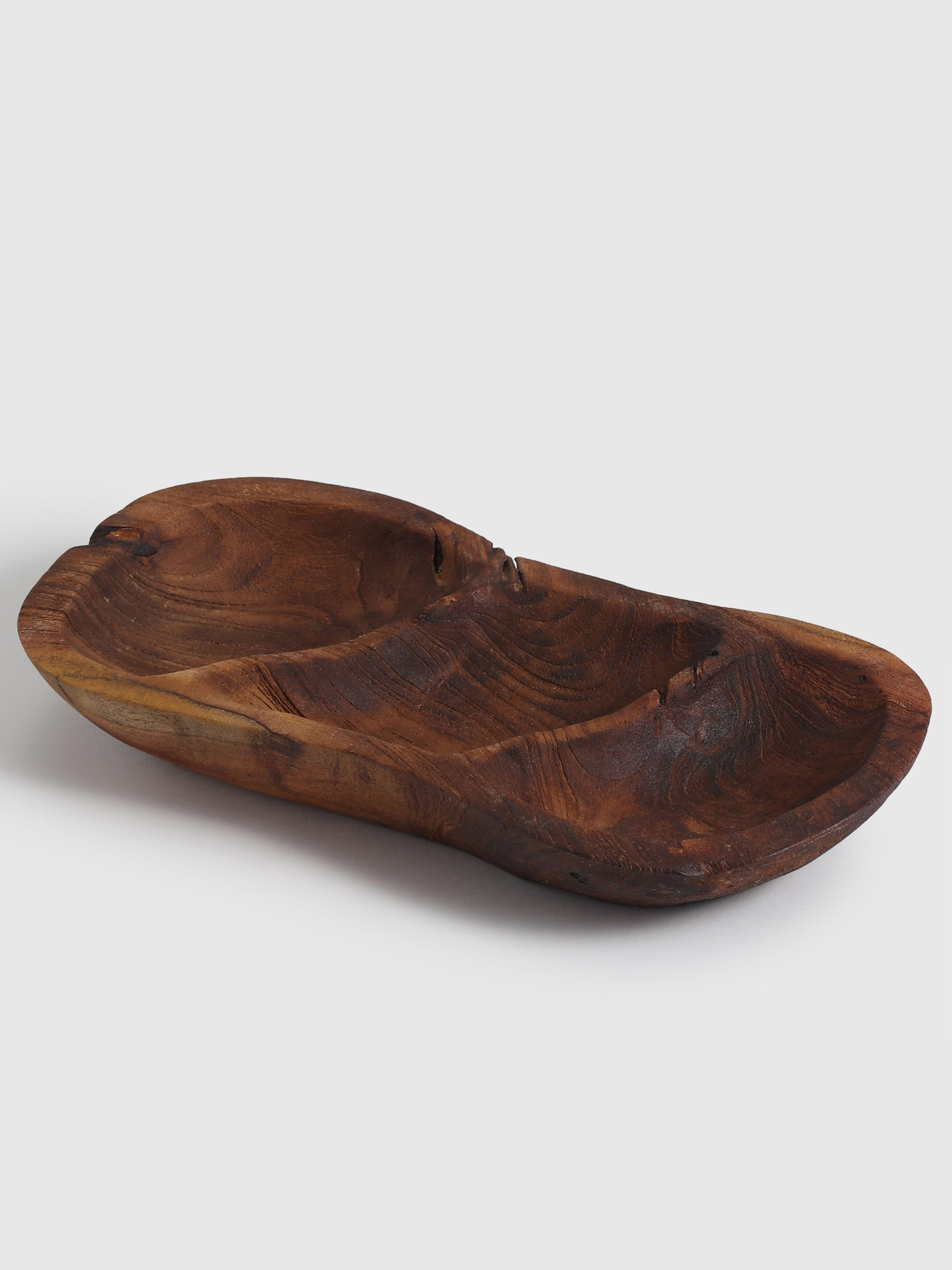 90's Oval Platter Wood