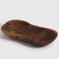 90's Oval Platter Wood
