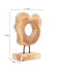 Sunny Round Wood Console