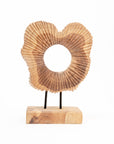 Sunny Round Wood Console