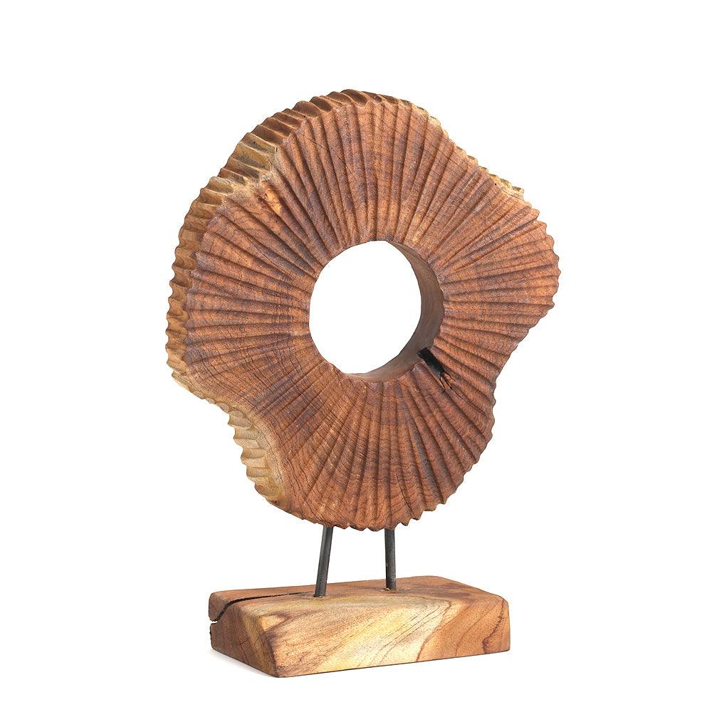 Sunny Round Wood Console - Living Shapes
