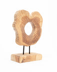 Sunny Round Wood Console