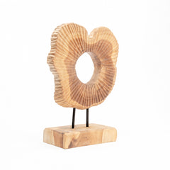 Sunny Round Wood Console