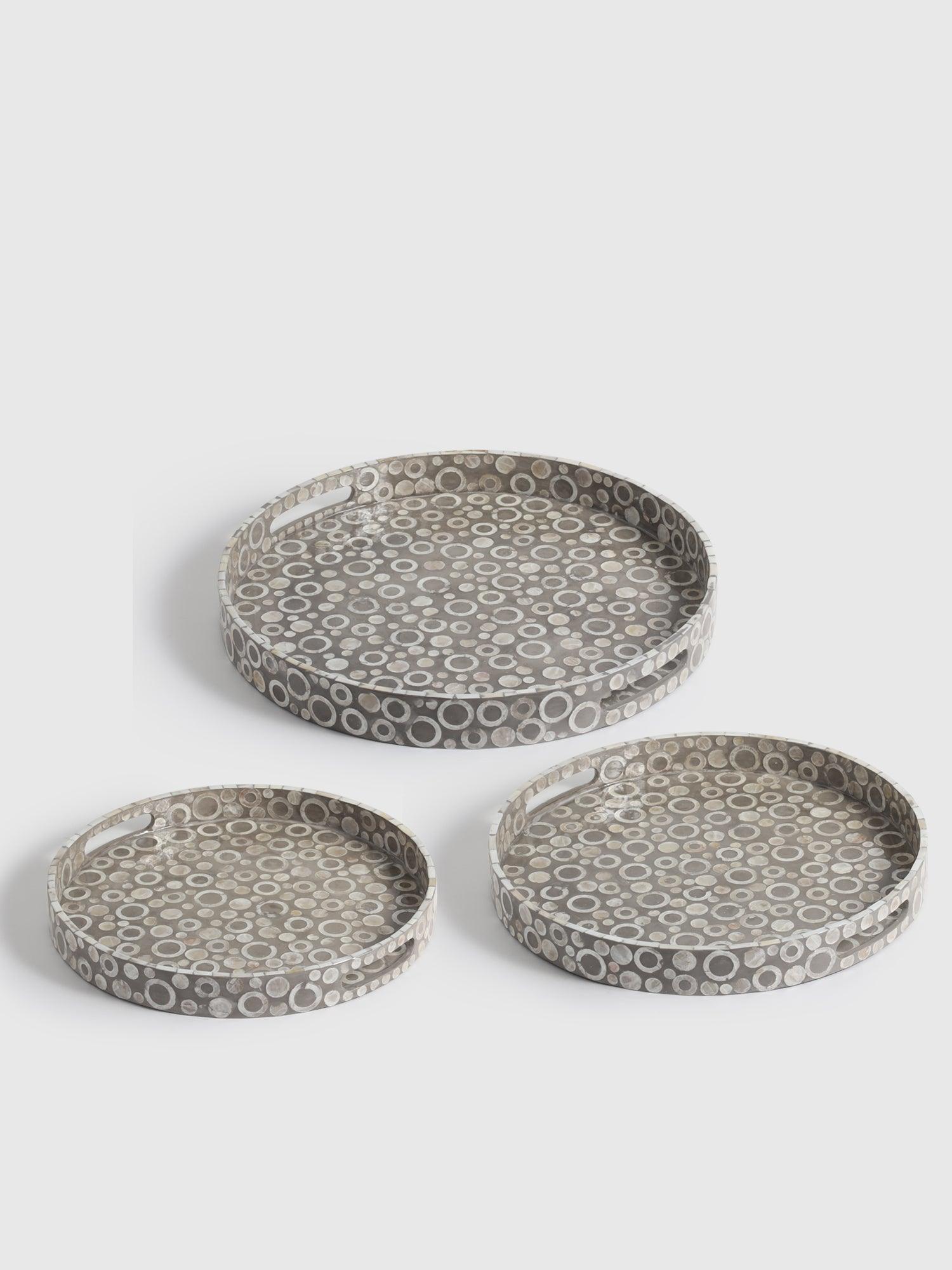 Kass Pearl Tray set of 3 - Living Shapes