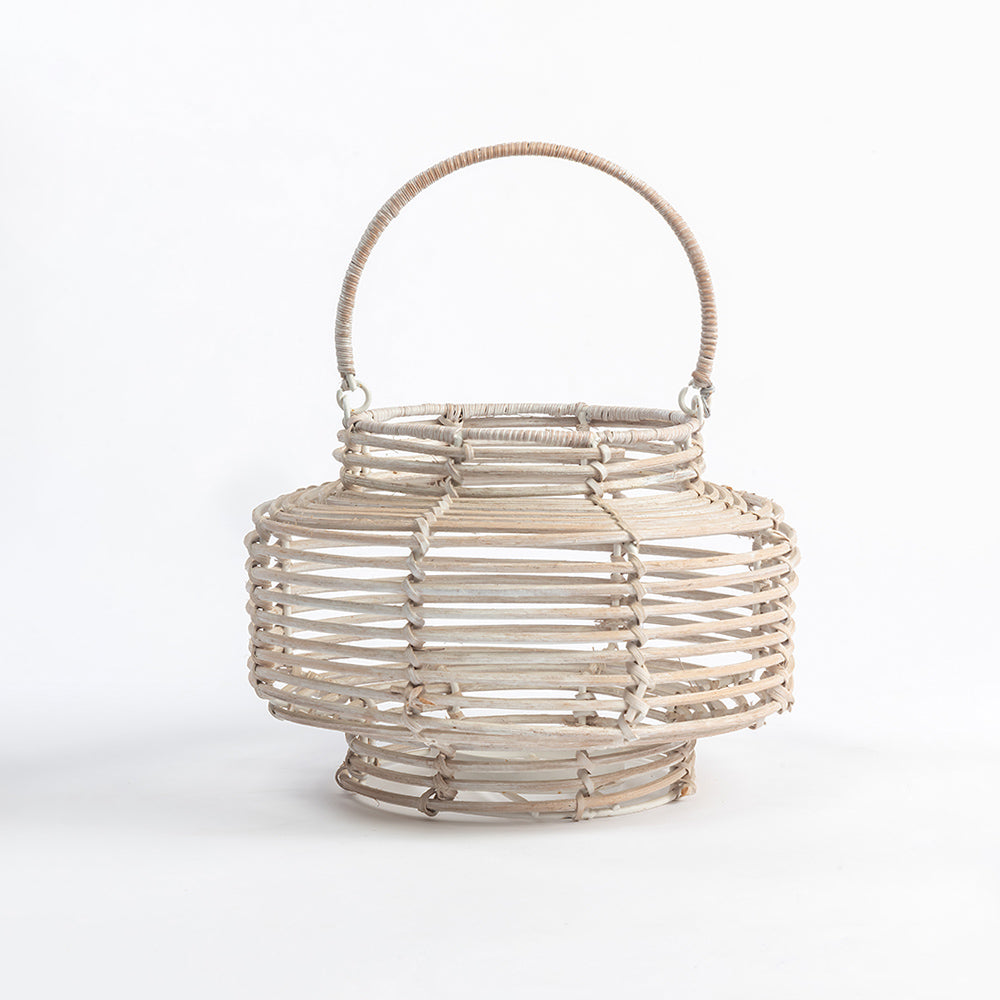 Rose Rattan Lantern
