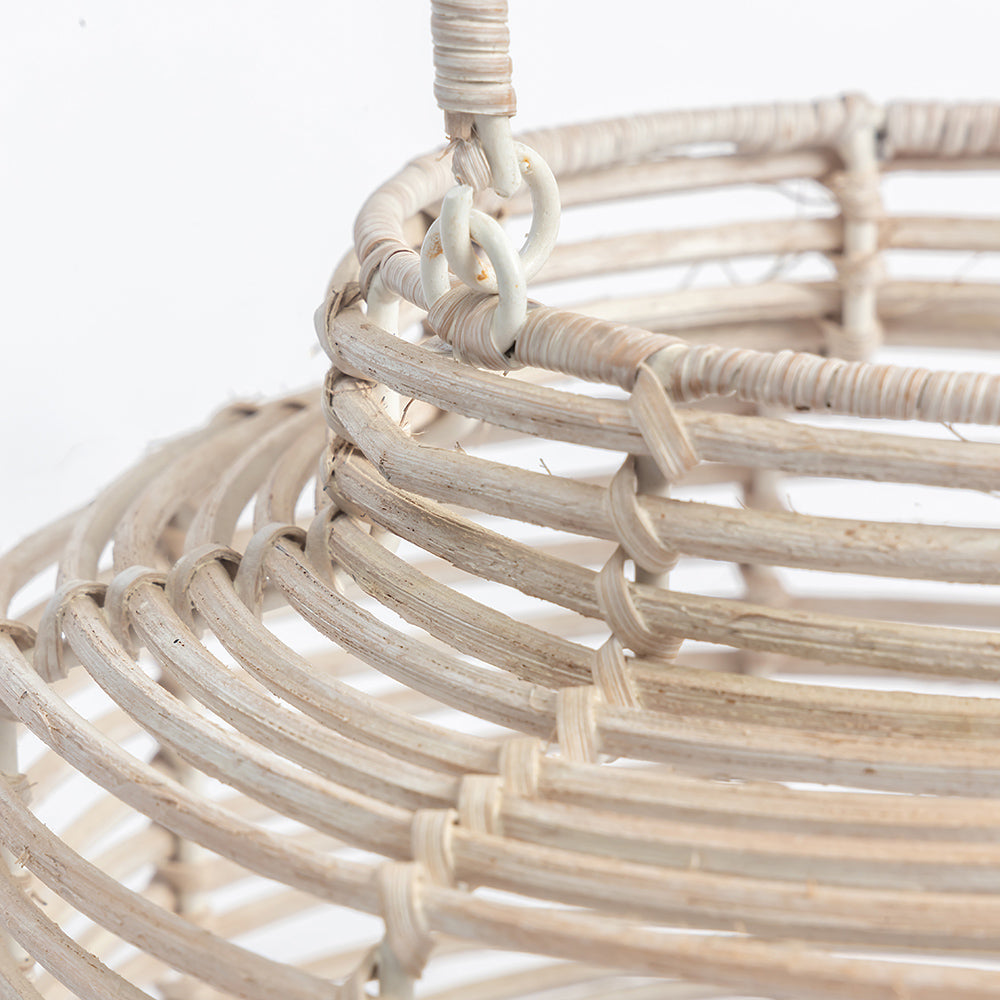 Rose Rattan Lantern