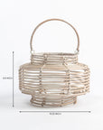 Rose Rattan Lantern