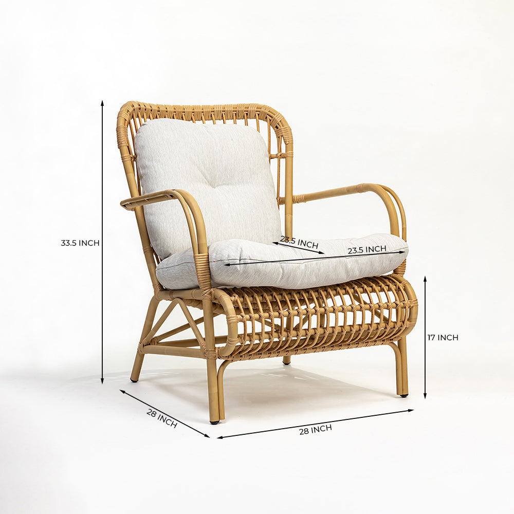 Alu Rattan Wizards Choice 5 Seater Outdoor Sofa Set with Synthetic Wicker