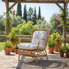 Alu Rattan Wizards Choice Sofa Chair with Synthetic Wicker