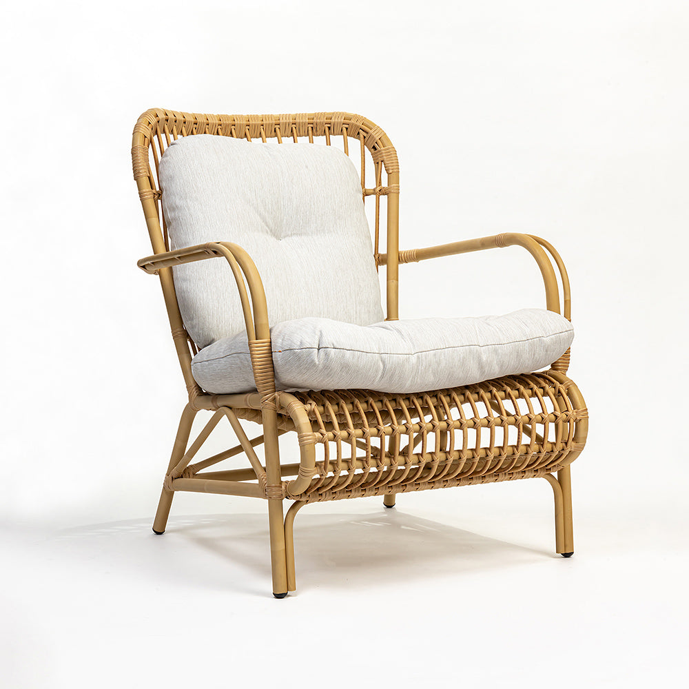 Alu Rattan Wizards Choice Sofa Chair with Synthetic Wicker