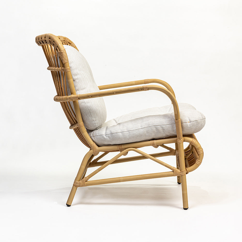 Alu Rattan Wizards Choice Sofa Chair with Synthetic Wicker